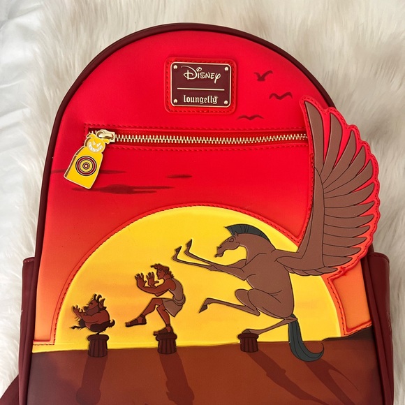 NEW & Authentic Disney Loungefly 3-D ‘Hercules’ Backpack! - Picture 4 of 9